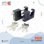 قفل کتابی سایز90 رنگی ایساتیس (6 عددی)