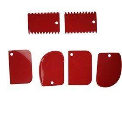 لیسه پلاستیکی طرح دار کوچک 6 عددی رزا